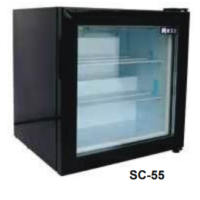 freezer with glass door