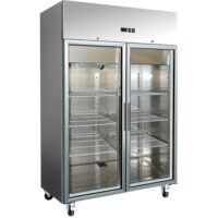 freezer steel double glass Doors