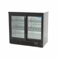 Drinks Fridge - 2 Sliding Doors - 4 Adjustable Shelves